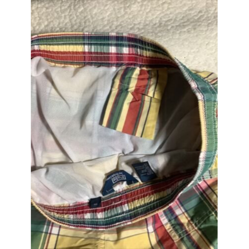 SOLD* POLO RALPH LAUREN PLAID SWIM SHORTS TRUNKS | SWIMWEAR BEACH | Size X-L - Picture 6 of 10